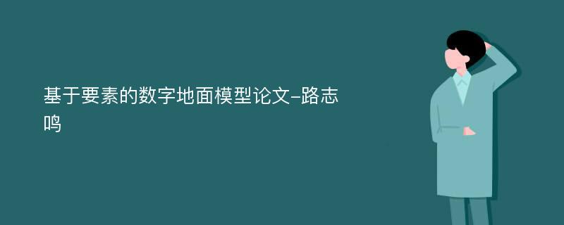 基于要素的数字地面模型论文-路志鸣