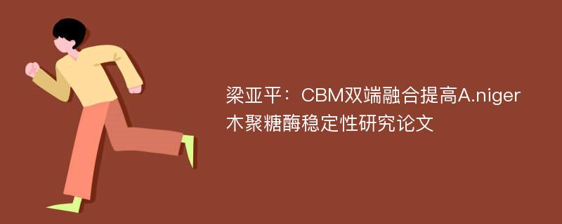 梁亚平：CBM双端融合提高A.niger木聚糖酶稳定性研究论文