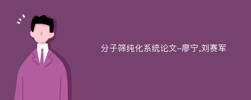 分子筛纯化系统论文-廖宁,刘赛军