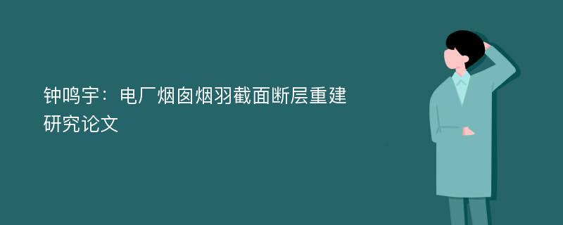 钟鸣宇：电厂烟囱烟羽截面断层重建研究论文