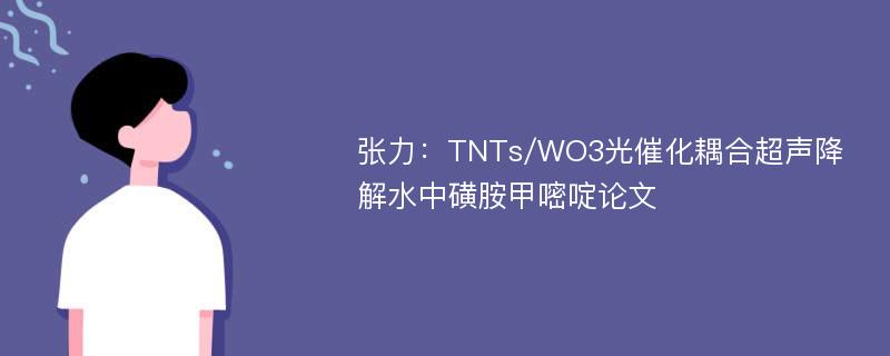 张力：TNTs/WO3光催化耦合超声降解水中磺胺甲嘧啶论文